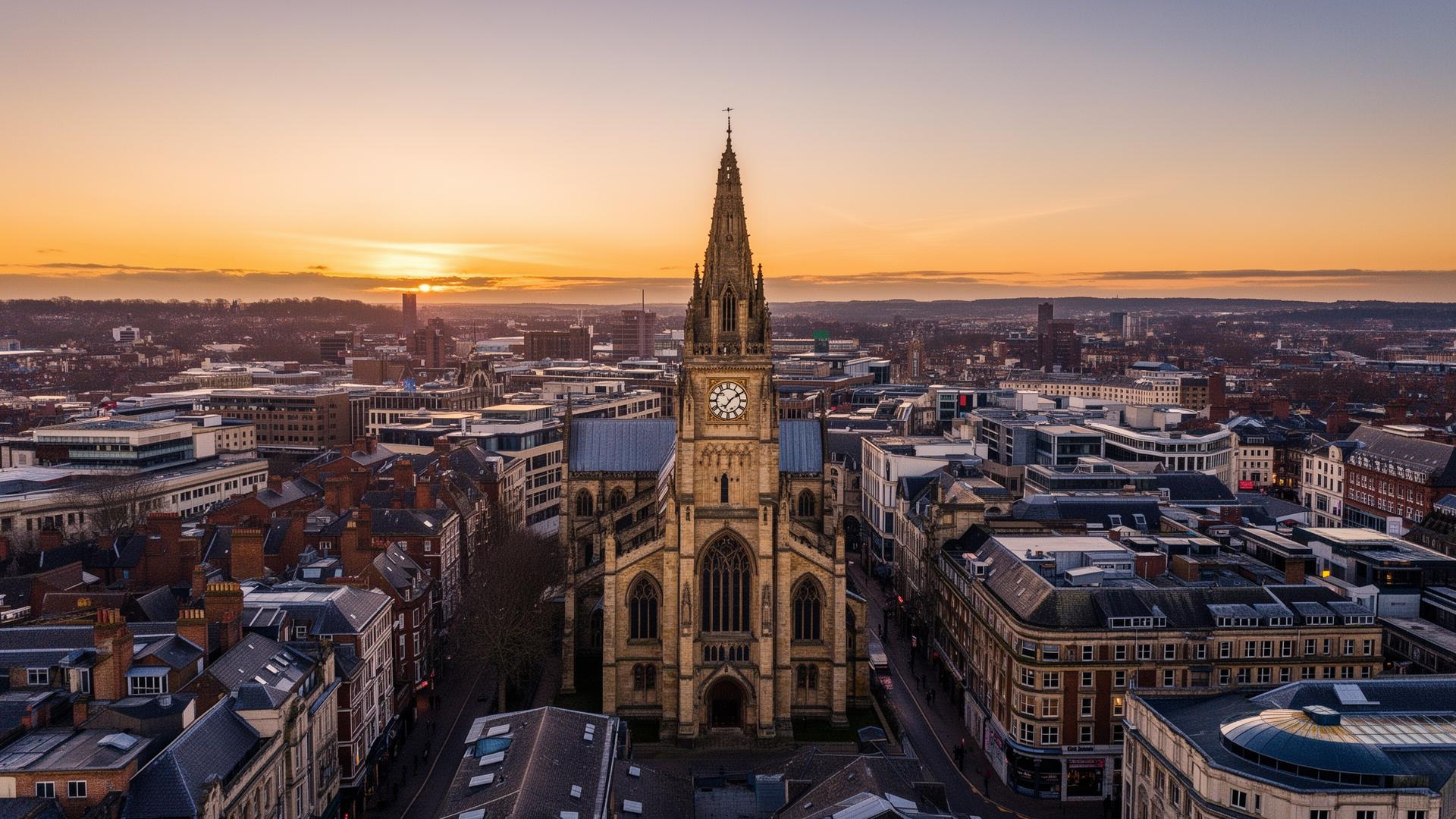 Leicester city centre skyline — professional bed bug pest control service area