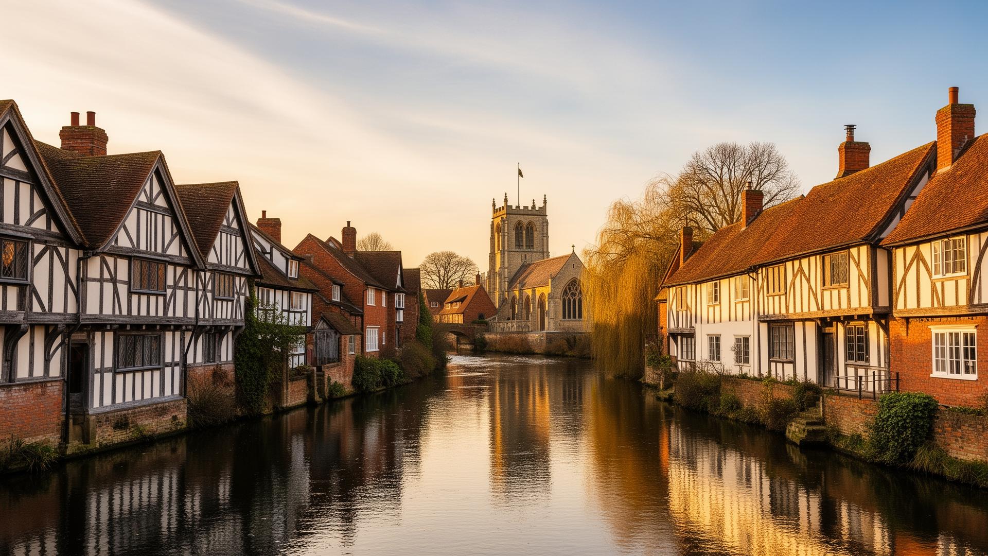 Stratford-upon-Avon River Avon and Tudor buildings — professional bed bug pest control service area