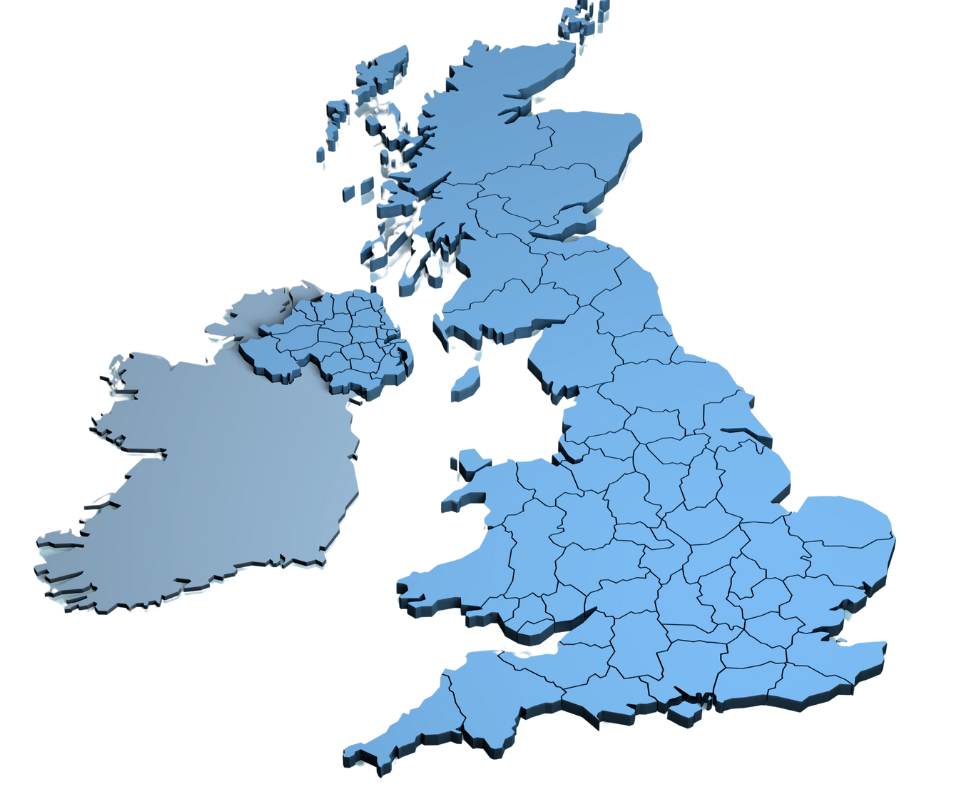 UK Map Bed Bugs